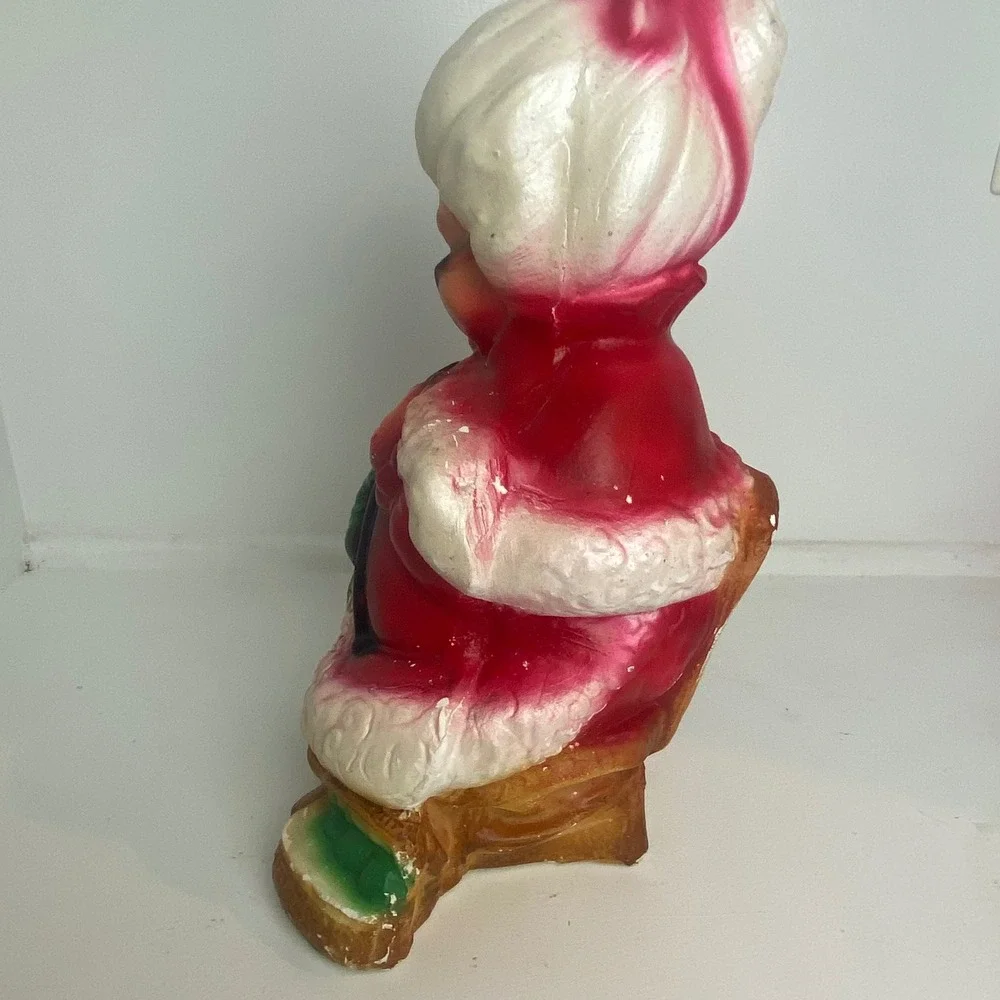 Vintage Christmas Mrs Claus Ceramic Coin Bank Decor‎ Collectible Grannycore